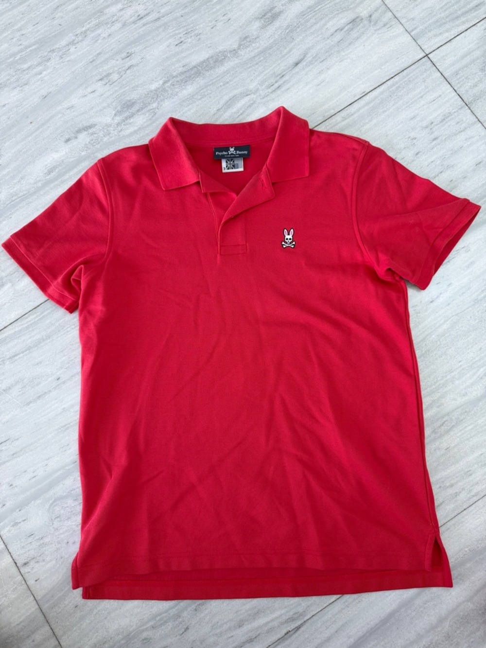 Psycho Bunny Red Polo with Embroidered Logo
